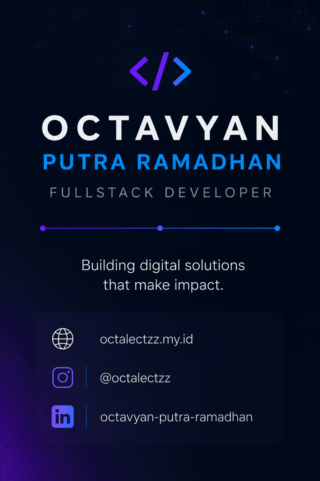 Octavyan Putra Ramadhan - Back
