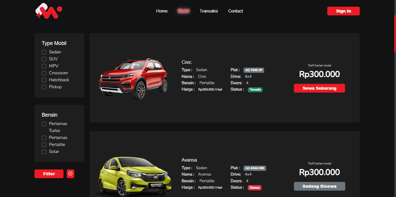 Wheelsrent - screenshot 3